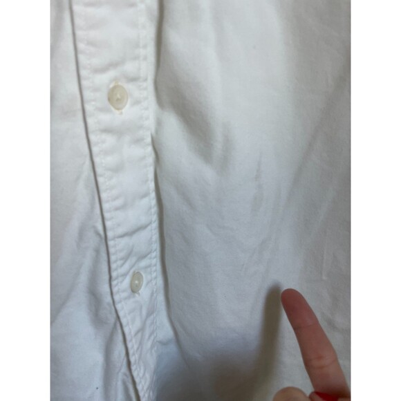 Buck Mason Short Sleeve Button Up Shirt Men’s Size Large White READ - Picture 6 of 7